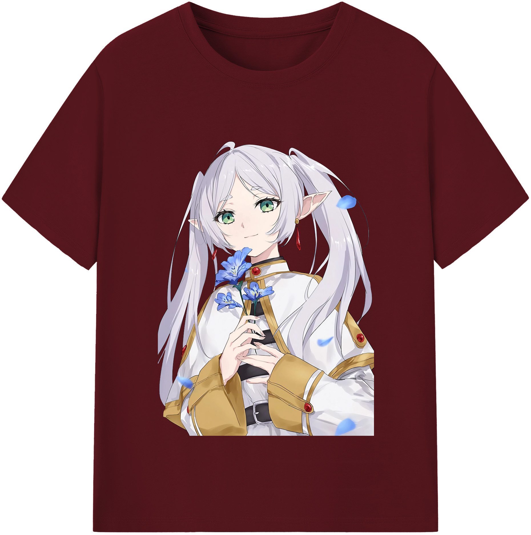 （画像用） 葬送のフリーレン Frieren 綿100％半袖Tシャツ（フロントプリント）